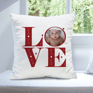 Personalised LOVE Photo Upload Cushion