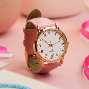 Personalised Girls Pink Watch