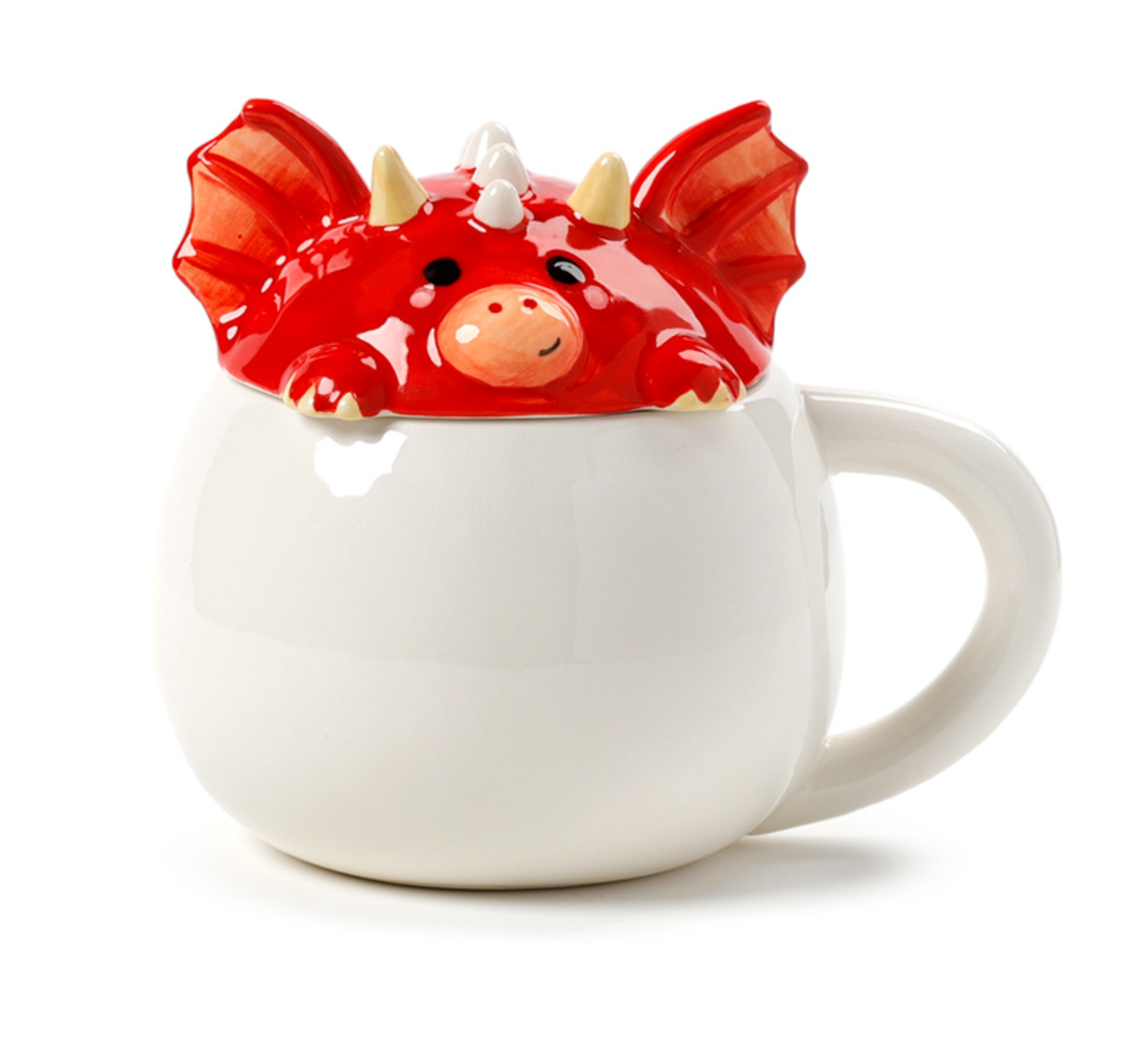 Welsh Dragon Peeping Lid Ceramic Mug